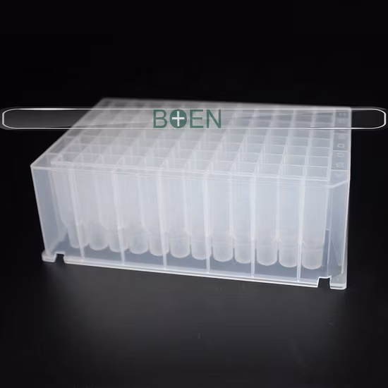 Durchsichtige Polypropylen-240UL-V-Boden-DNA/RNA-Extraktion, sterilisierte 384-Deep-Well-Platte